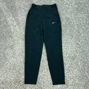 Nike Pants Women Small Black Dri FIT Training High Rise Tapered Joggers Athletic